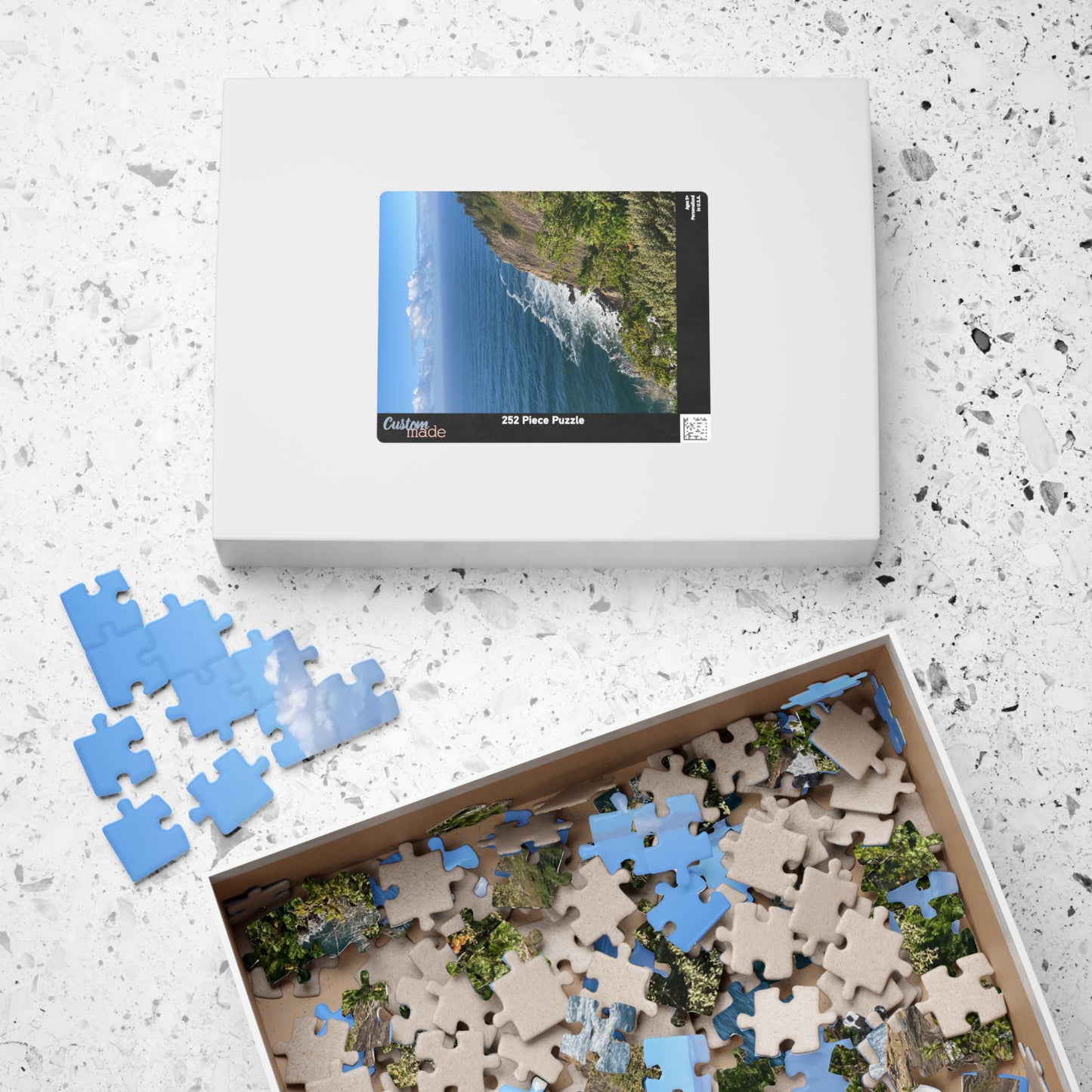 Coastal Cliff Ocean View Jigsaw Puzzle  (110-1014 pieces)