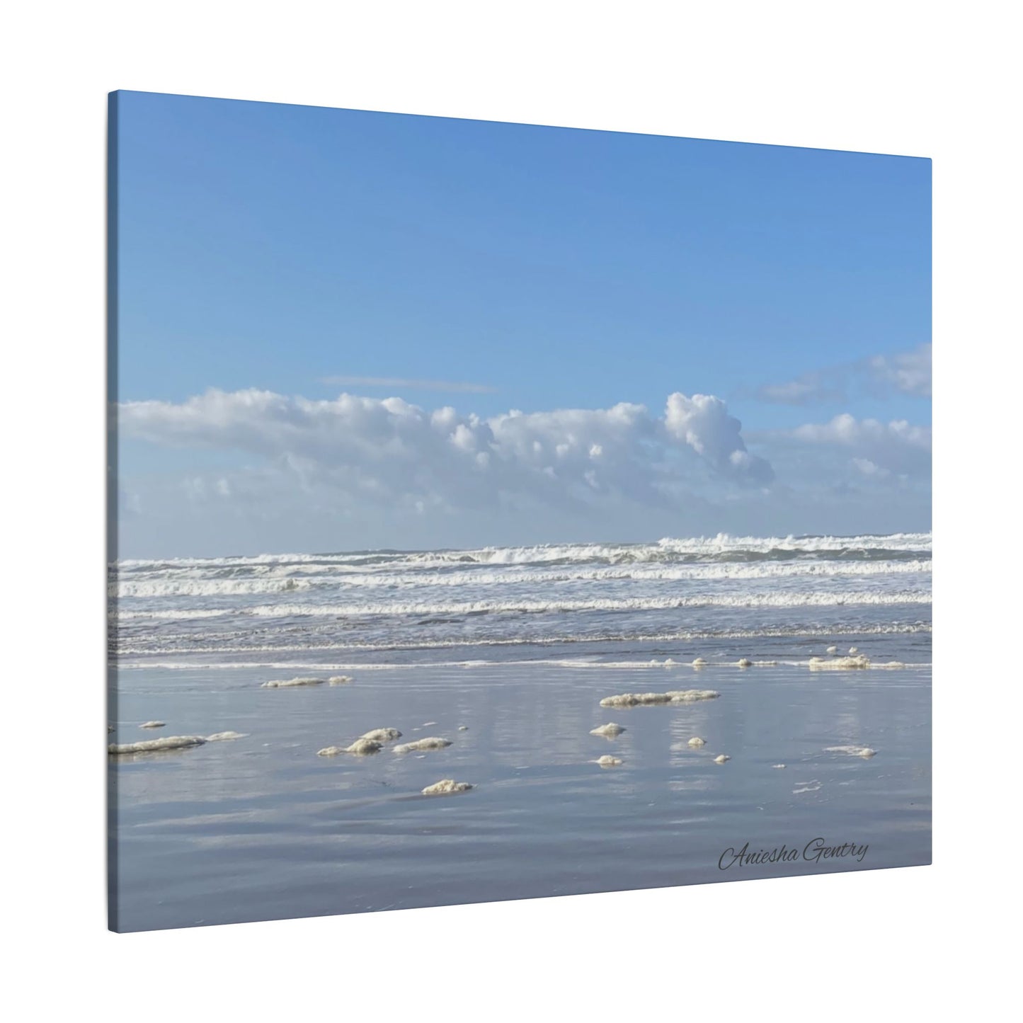 Coastal Serenity - Stretched Matte Canvas Wall Art, Wall Decor