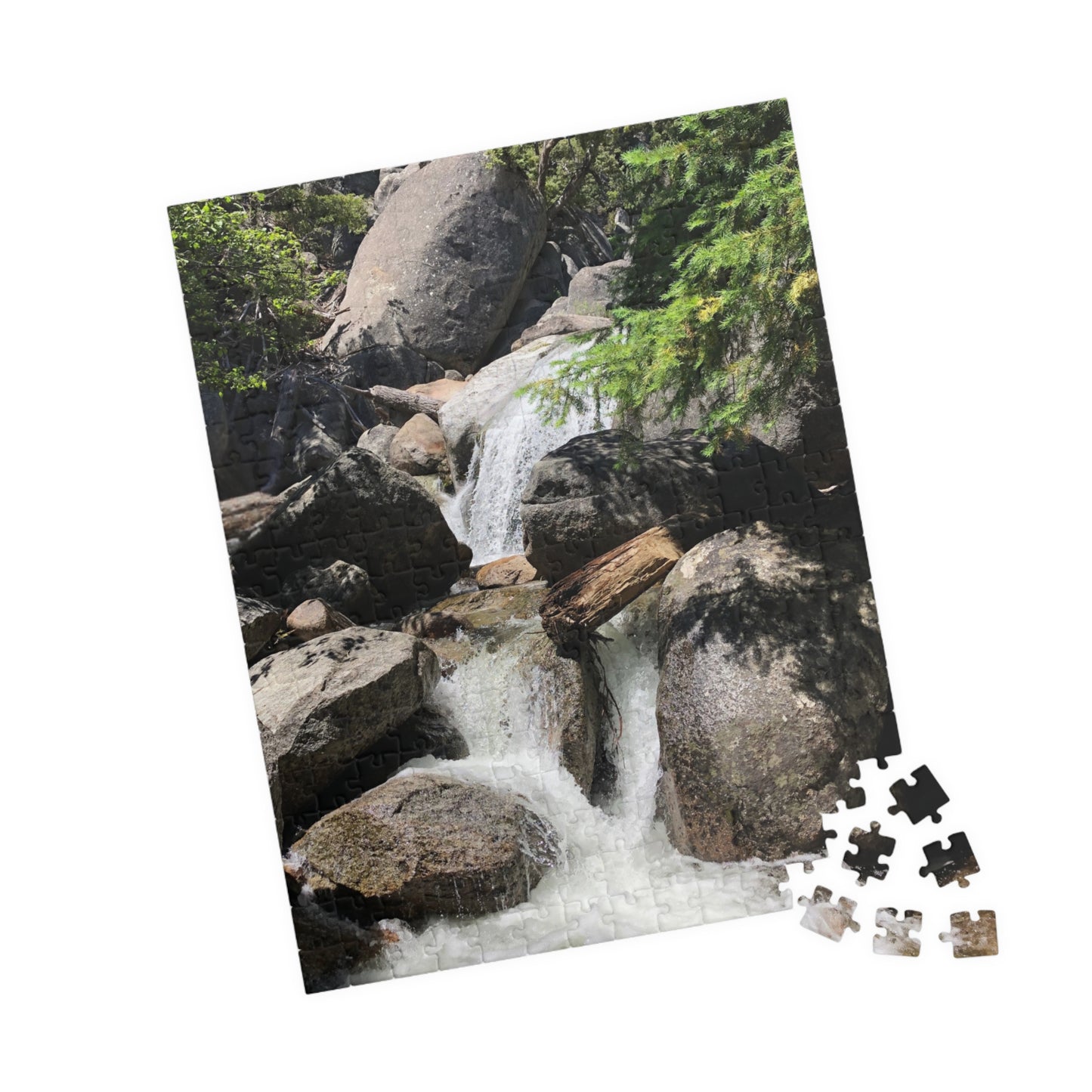 Mountain Stream River Waterfall Jigsaw Puzzle — Scenic Nature Puzzle (110–1014 pieces)
