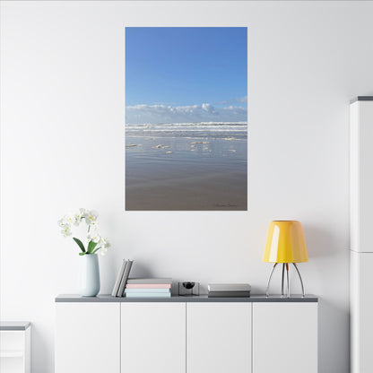 Coastal Serenity - Stretched Matte Canvas Wall Art, Wall Decor