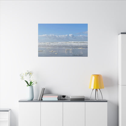 Coastal Serenity - Stretched Matte Canvas Wall Art, Wall Decor