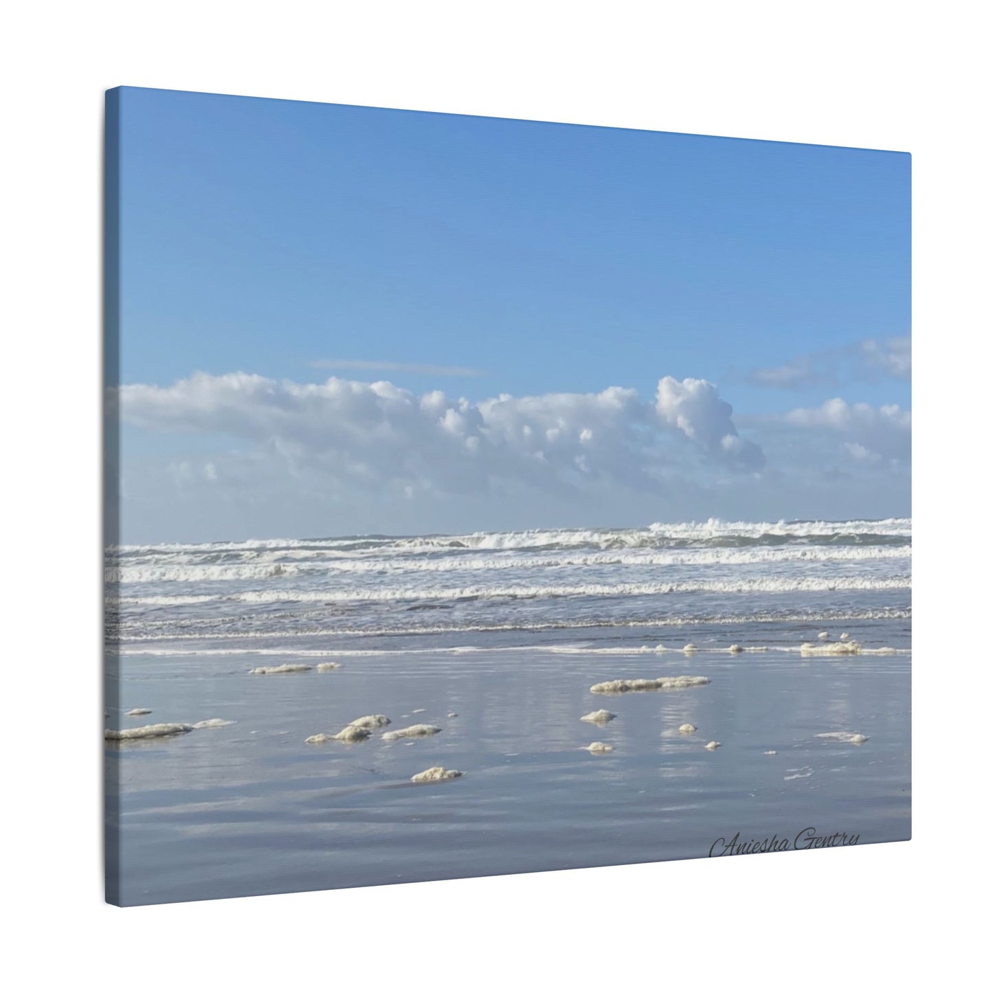 Coastal Serenity - Stretched Matte Canvas Wall Art, Wall Decor