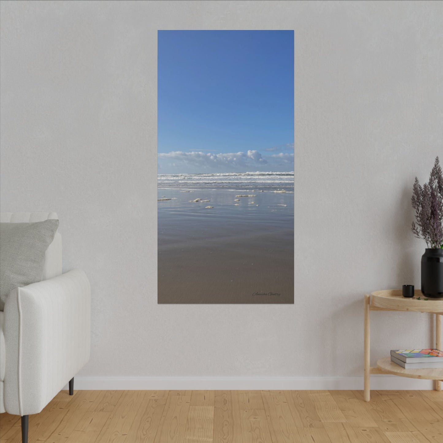 Coastal Serenity - Stretched Matte Canvas Wall Art, Wall Decor