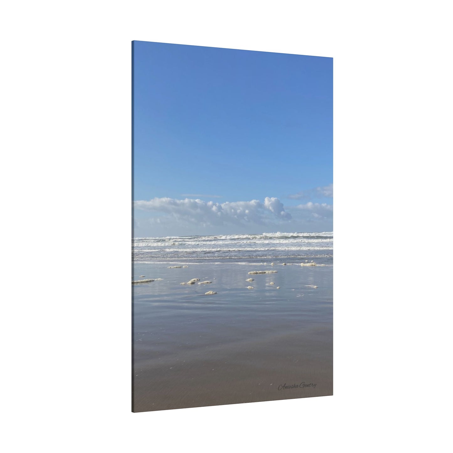 Coastal Serenity - Stretched Matte Canvas Wall Art, Wall Decor