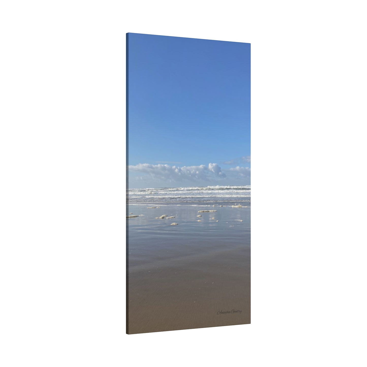 Coastal Serenity - Stretched Matte Canvas Wall Art, Wall Decor