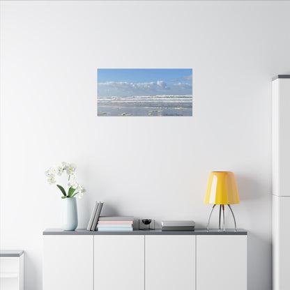 Coastal Serenity - Stretched Matte Canvas Wall Art, Wall Decor