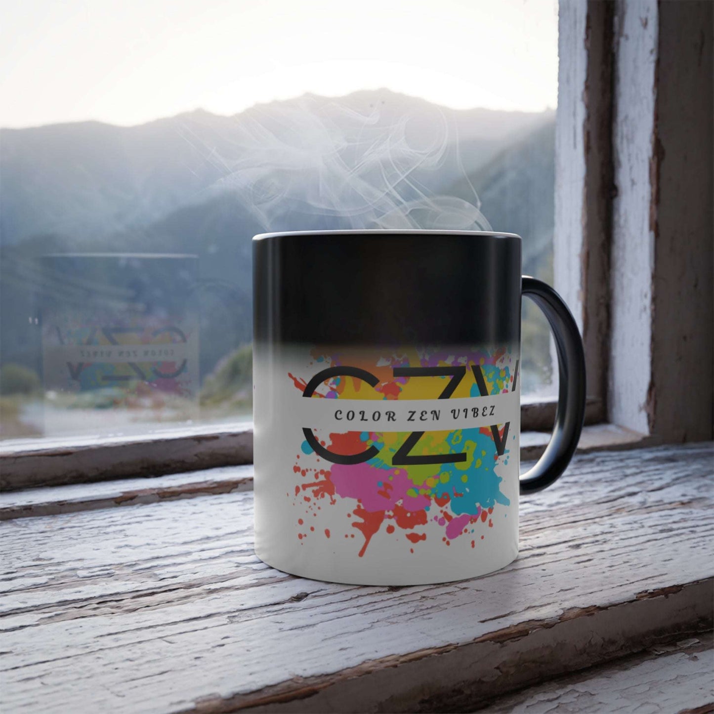 Color Morphing Mug - Color Zen Vibez Ceramic Coffee Cup